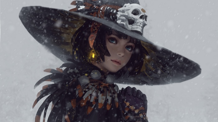 Fantasy, Girl, Witch, 4K