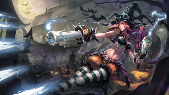 Miss Fortune from League of Legends Halloween 4K