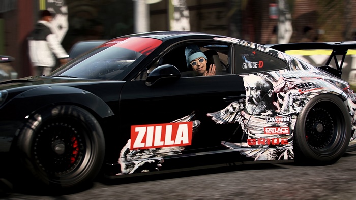 Need for Speed Heat Porsche 911 with custom graphics