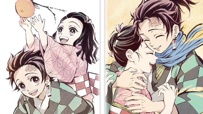 Tanjiro, Nezuko, Kamado, Kimetsu no Yaiba, 4K