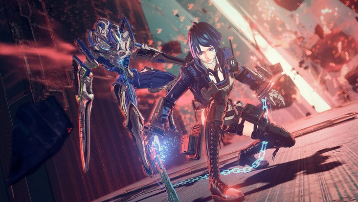 Akira Howard with Sword Legion from Astral Chain 4K