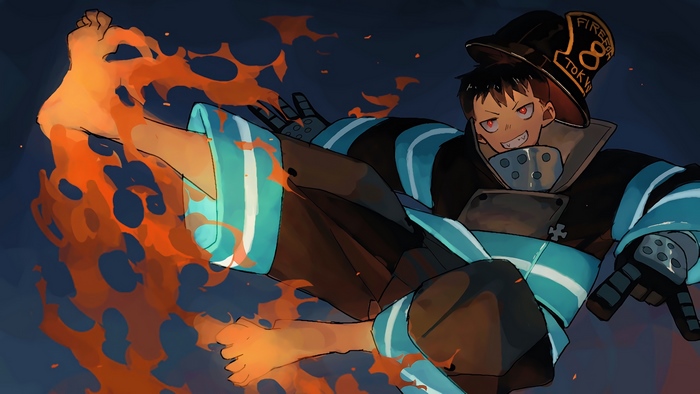 Shinra Kusakabe from Fire Force in 4K