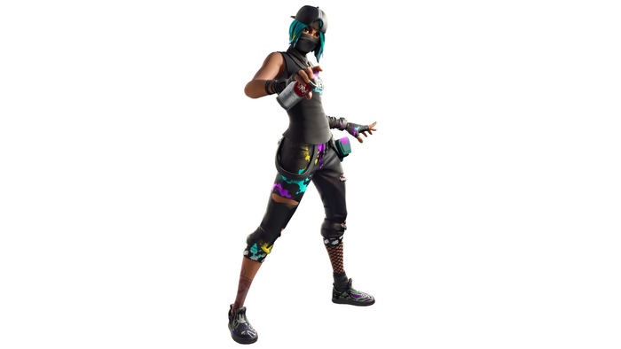 Fortnite Character with Spray Paint Can