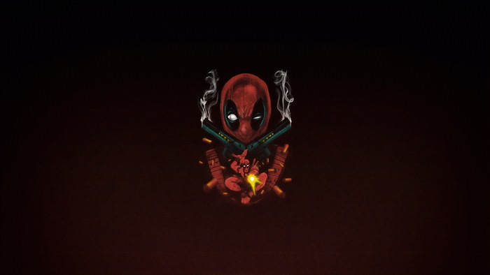 Deadpool from Marvel with Guns 4K
