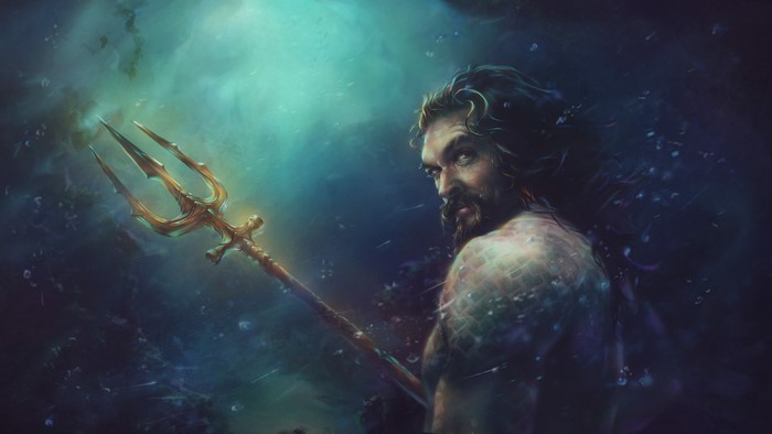 Aquaman with Trident 4K