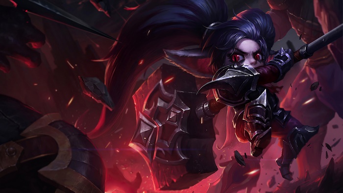 Poppy from LoL in Noxus Splash Art 4K