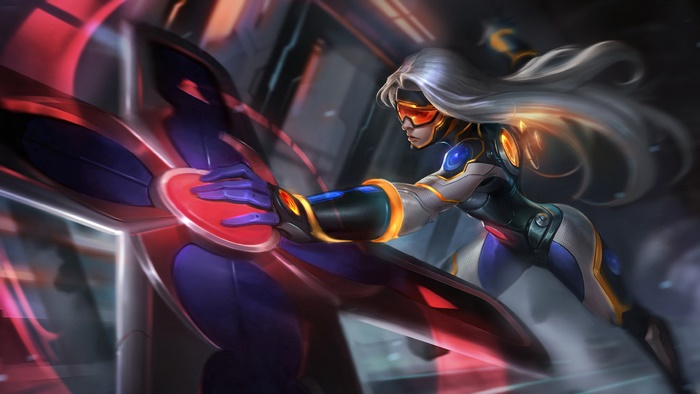 Sivir from LoL Neo Pax Splash Art 4K