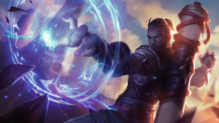Ryze from LoL casting magic