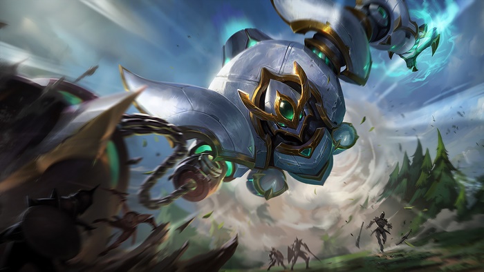 Blitzcrank from LoL Lancer Paragon Splash Art 4K