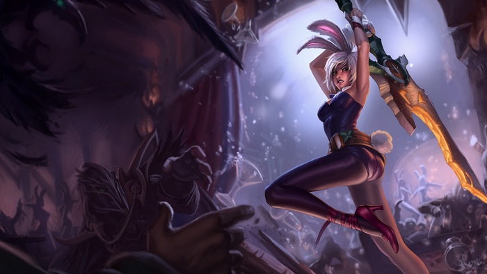 Riven from LoL Battle Bunny Splash Art 4K