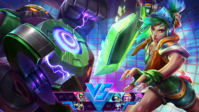 Arcade Riven vs. Arcade Blitzcrank from LoL 4K