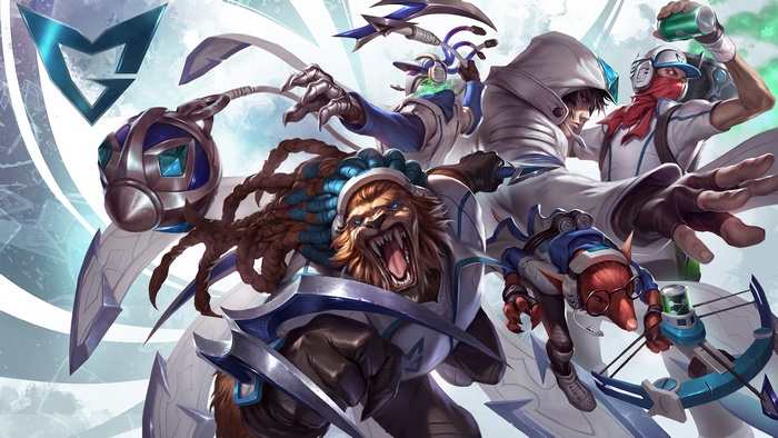 League of Legends Samsung White Splash Art 4K