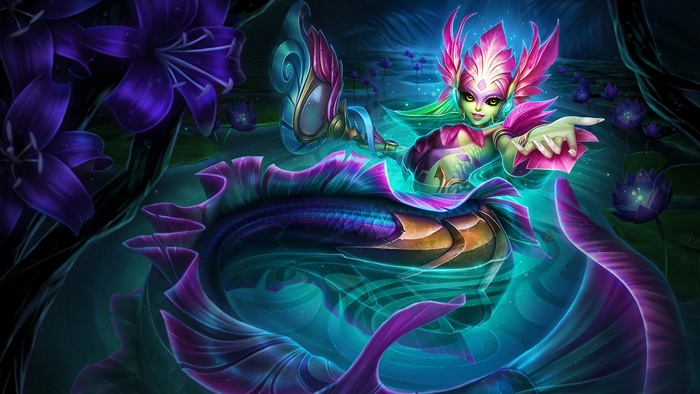 Nami River Spirit Splash Art from LoL 4K