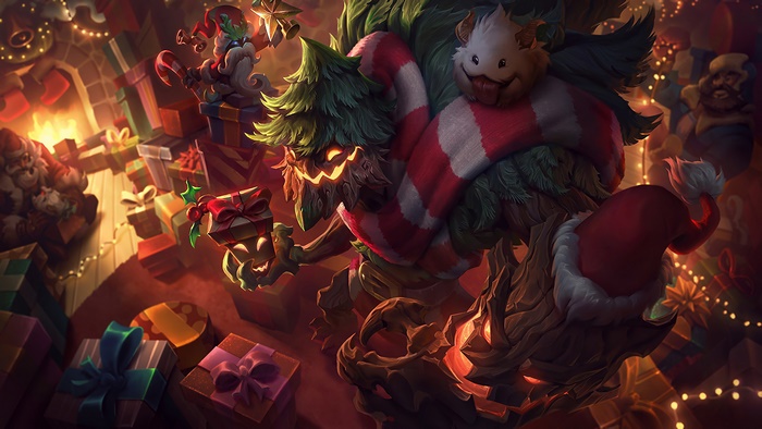 Festive Maokai from LoL 4K