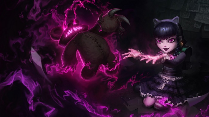 Annie from LoL with Tibbers Splash Art 4K