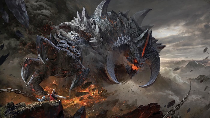 Fantasy, Monster, Epic, Battle, 4K