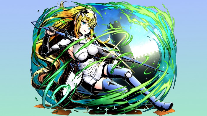 Ais Wallenstein from DanMachi with green energy