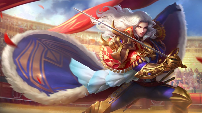 Lancelot, Royal Matador, Skin, Mobile Legends, 4K