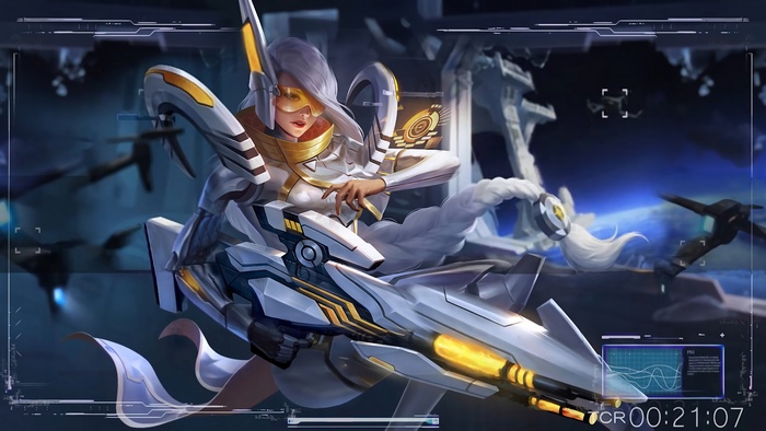 Lesley, Stelaris Ghost, Skin, Mobile Legends, 4K