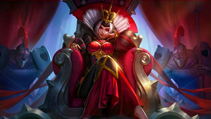 Aurora Heartbreak Empress skin from Mobile Legends 4K