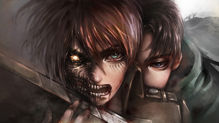 Eren and Levi, Attack on Titan, 4K