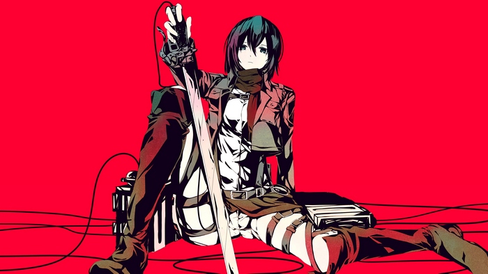 Mikasa Ackerman from Attack on Titan 4K