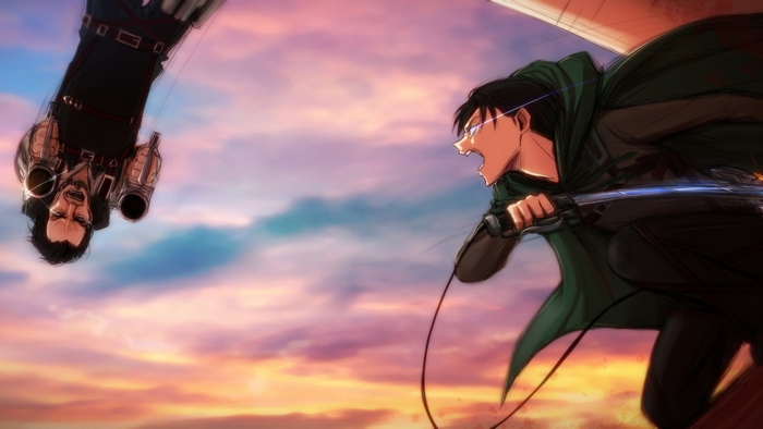 Levi vs. Kenny from Attack on Titan 4K