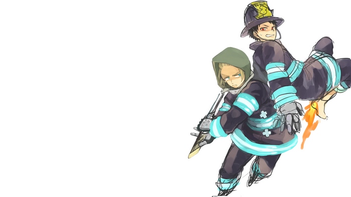 Shinra and Arthur from Fire Force 4K
