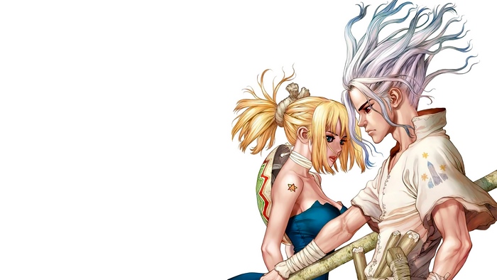 Senku and Kohaku from Dr. Stone 4K
