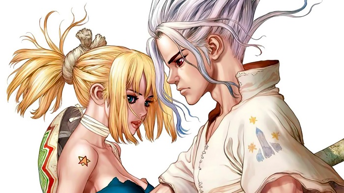 Senku Ishigami and Kohaku from Dr. Stone 4K