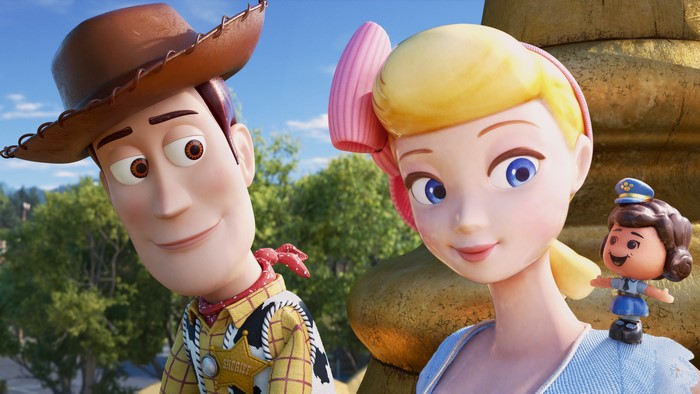 Woody and Bo Peep from Toy Story