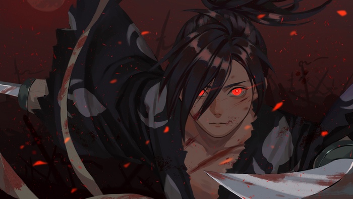 Hyakkimaru from Dororo in battle 4K