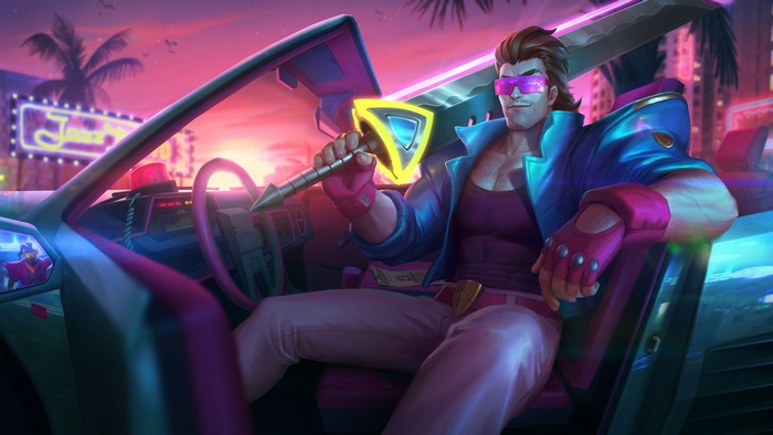Demacia Vice Garen from LoL Splash Art 4K
