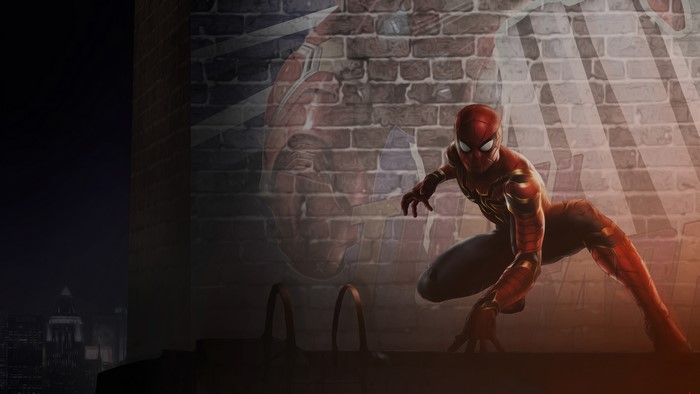 Spider-Man from Marvel Comics on a rooftop