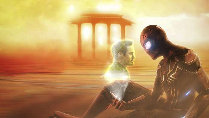 Spider-Man Far From Home, Spider-Man, Iron Man, Tony Stark, 4K