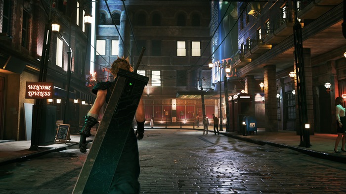 Cloud Strife from Final Fantasy 7 Remake with Buster Sword