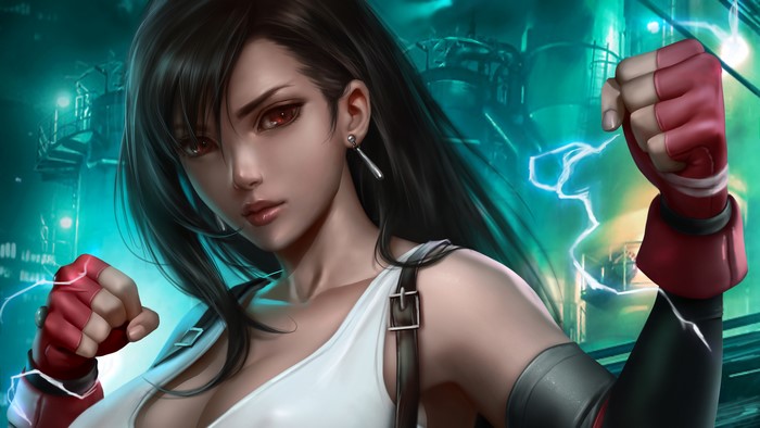 Tifa Lockhart from Final Fantasy 7 Remake 4K