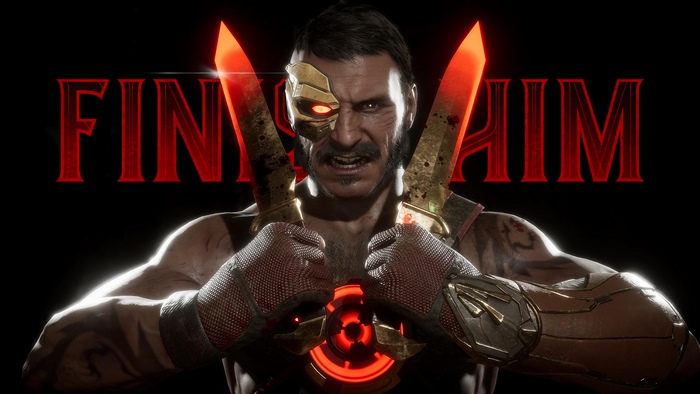 Kano from Mortal Kombat 11 with knives