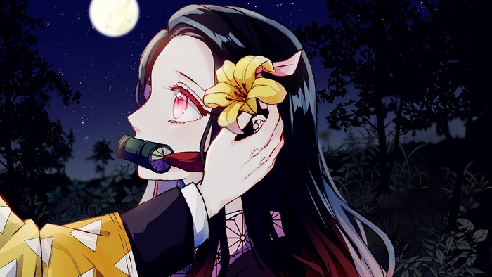 Nezuko Kamado from Kimetsu no Yaiba in 4K