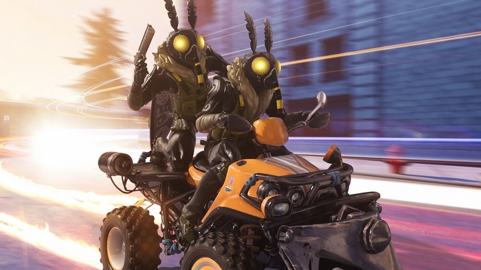 Mothmando from Fortnite on a 4K ATV