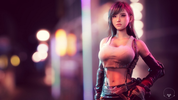Tifa Lockhart from Final Fantasy 7 Remake 4K