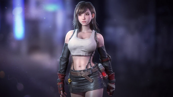Tifa Lockhart from Final Fantasy 7 Remake 4K