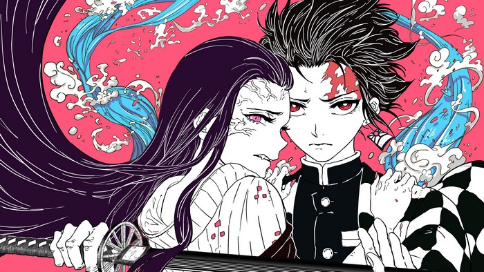 Tanjiro and Nezuko from Kimetsu No Yaiba 4K