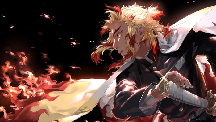 Kyoujurou Rengoku from Kimetsu No Yaiba 4K