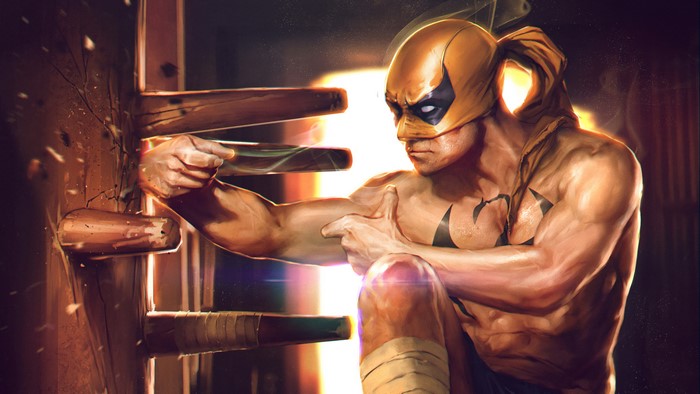 Iron Fist training on a wooden dummy 4K