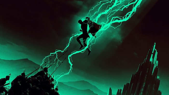 Thor, Minimalist, Lightning, 4K