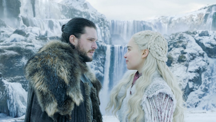Jon Snow and Daenerys Targaryen from Game of Thrones 4K