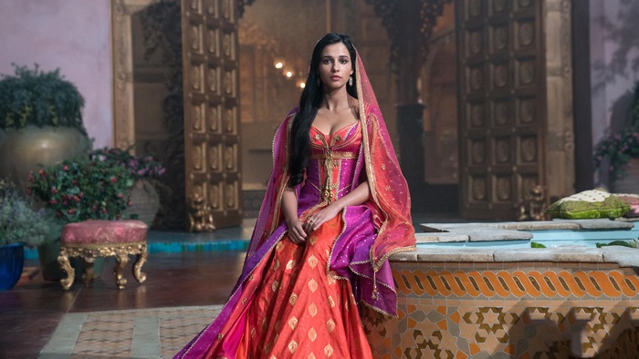 Princess Jasmine, Aladdin, 2019, Naomi Scott, 4K