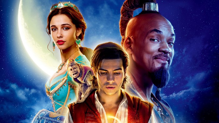 Aladdin, Jasmine, and Genie from Aladdin 4K