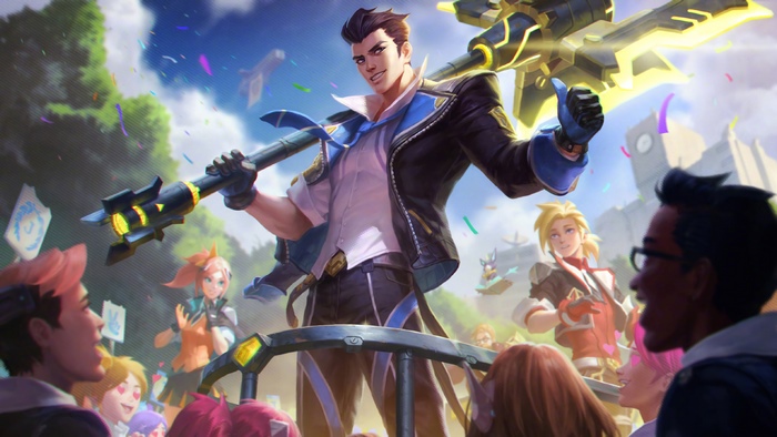 Battle Academia Jayce from League of Legends Splash Art 4K
